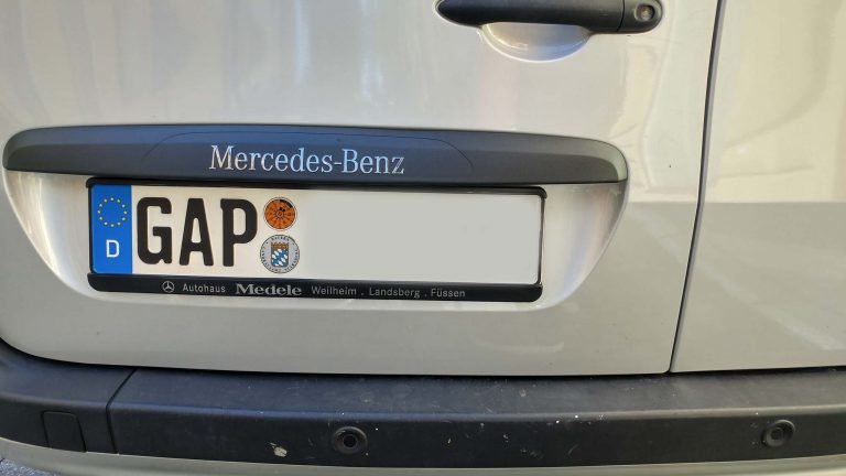 Wofür steht das Auto-Kennzeichen GAP?