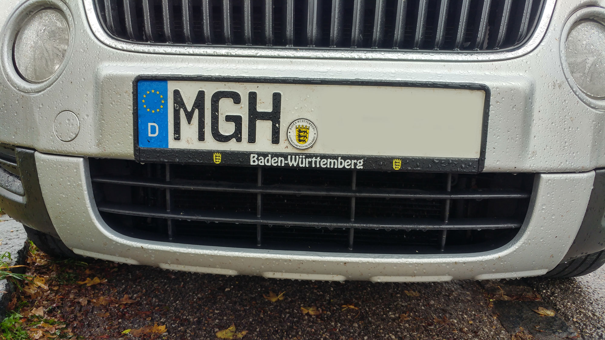 Auto mit dem Kennzeichen MGH