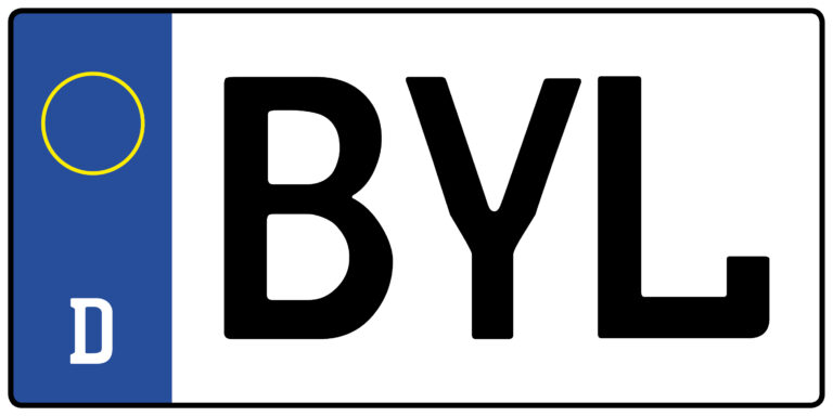 Wofür steht das Auto-Kennzeichen BYL?