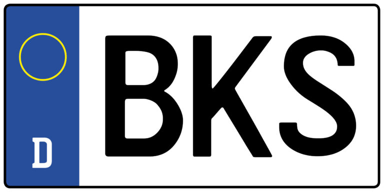 Wofür steht das Auto-Kennzeichen BKS?