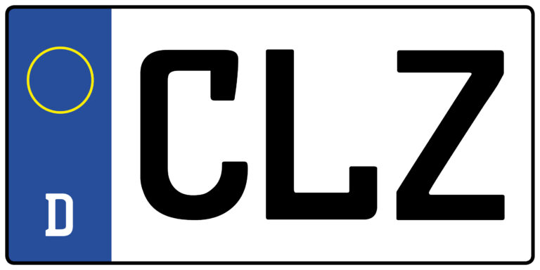 Wofür steht das Auto-Kennzeichen CLZ?