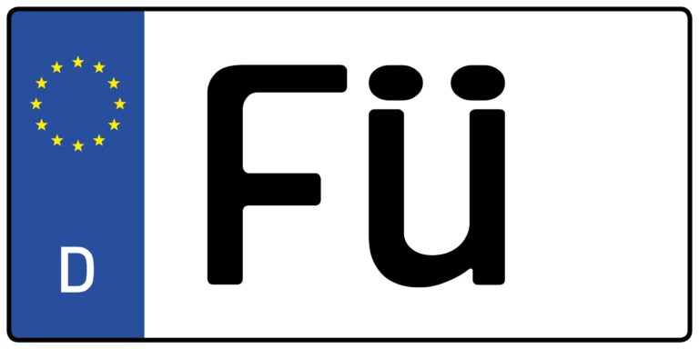Wofür steht das Auto-Kennzeichen FÜ?