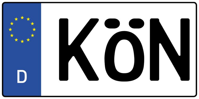 Wofür steht das Auto-Kennzeichen KÖN?