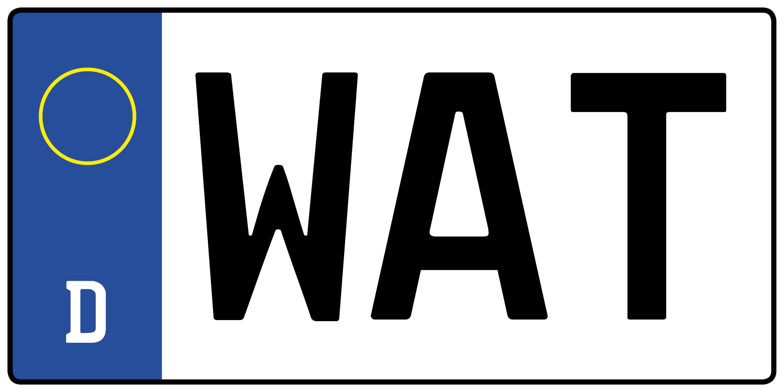 Kennzeichen WAT