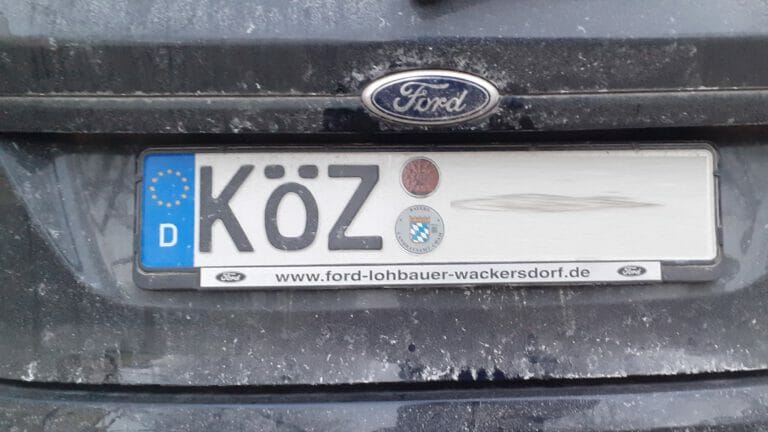 Kennzeichen KÖZ