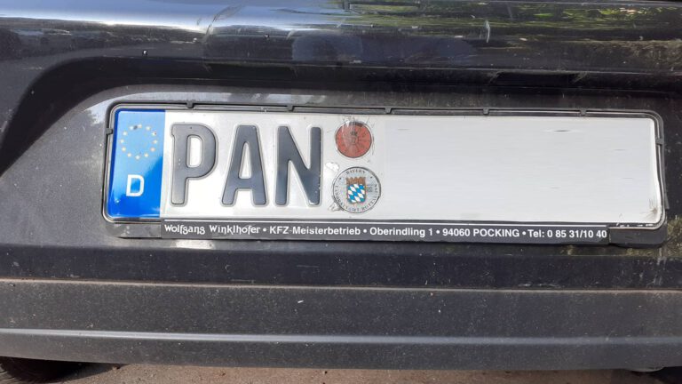 Kennzeichen PAN