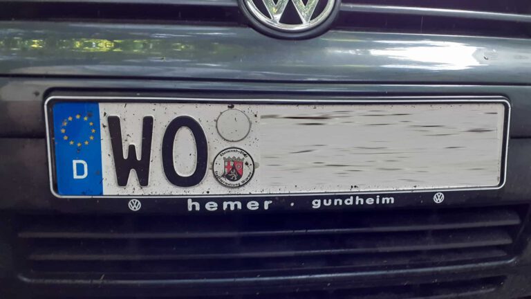 Kennzeichen WO