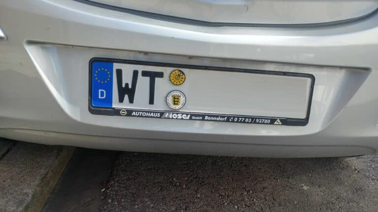 Kennzeichen WT