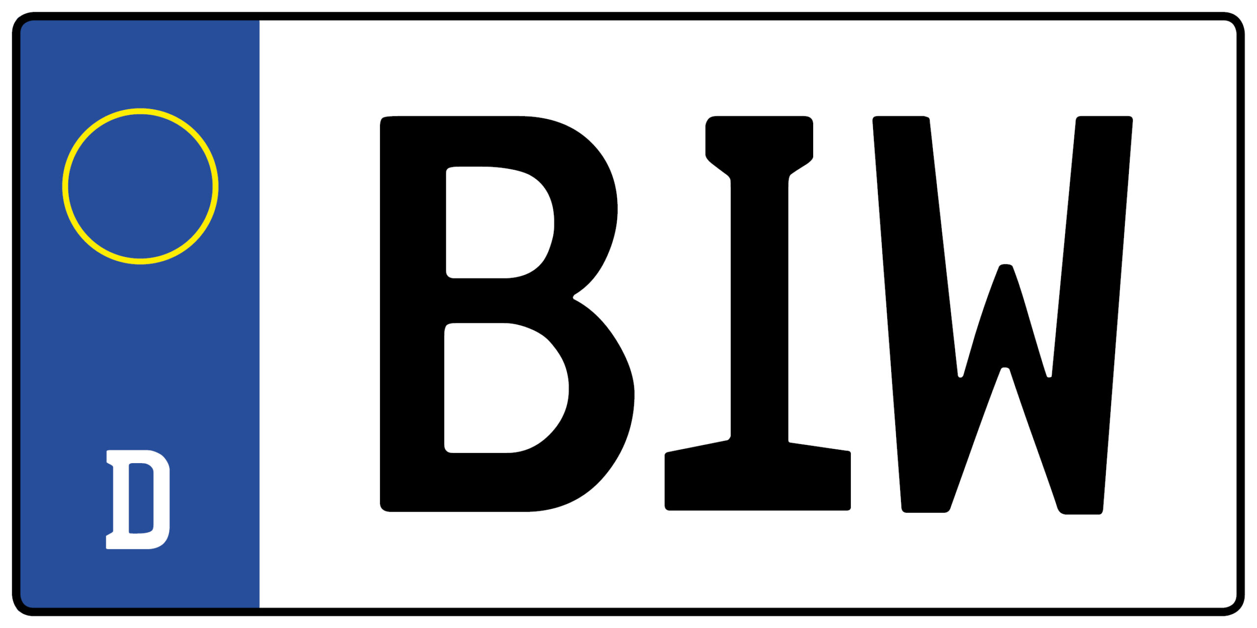 BIW // Wofür steht das Kennzeichen BIW? Autokennzeichen Info