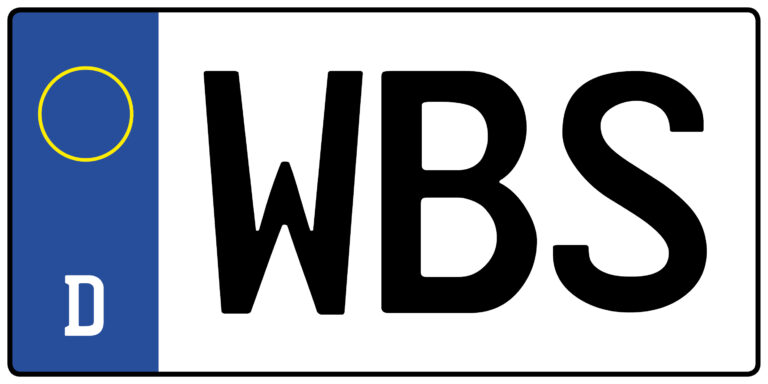 Kennzeichen WBS