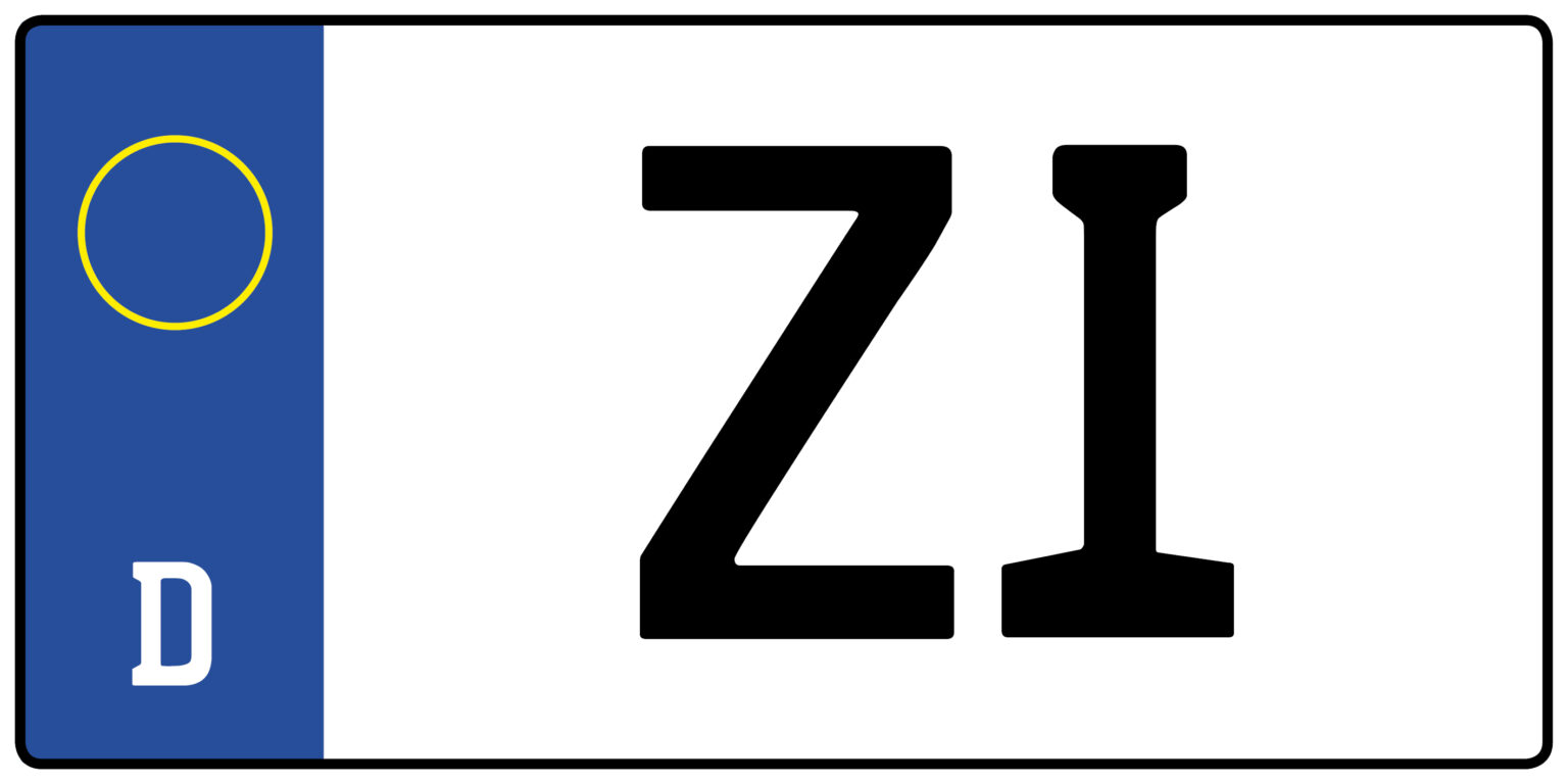 Autokennzeichen Mit Z