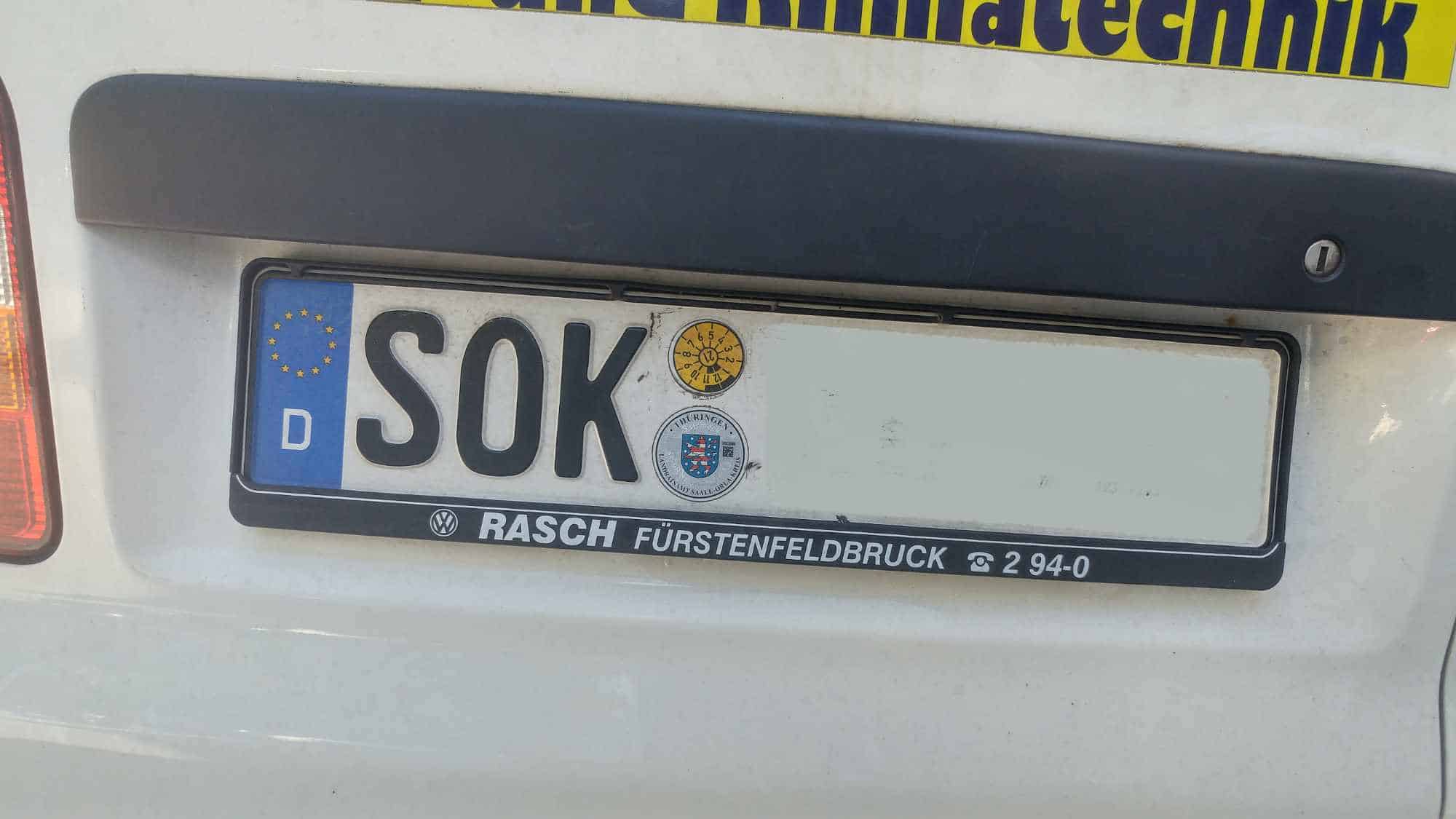 Kennzeichen SOK