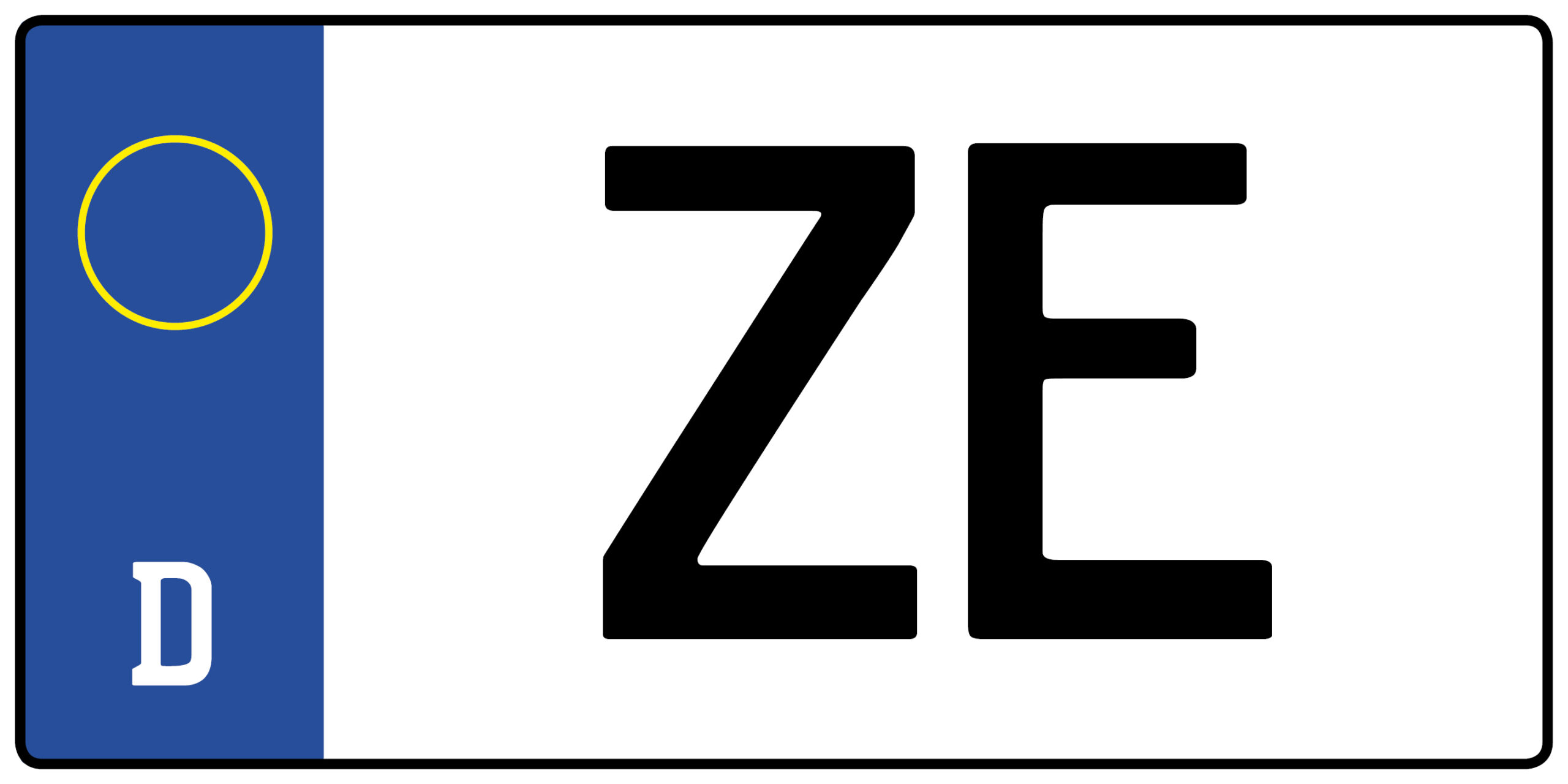 Kennzeichen ZE
