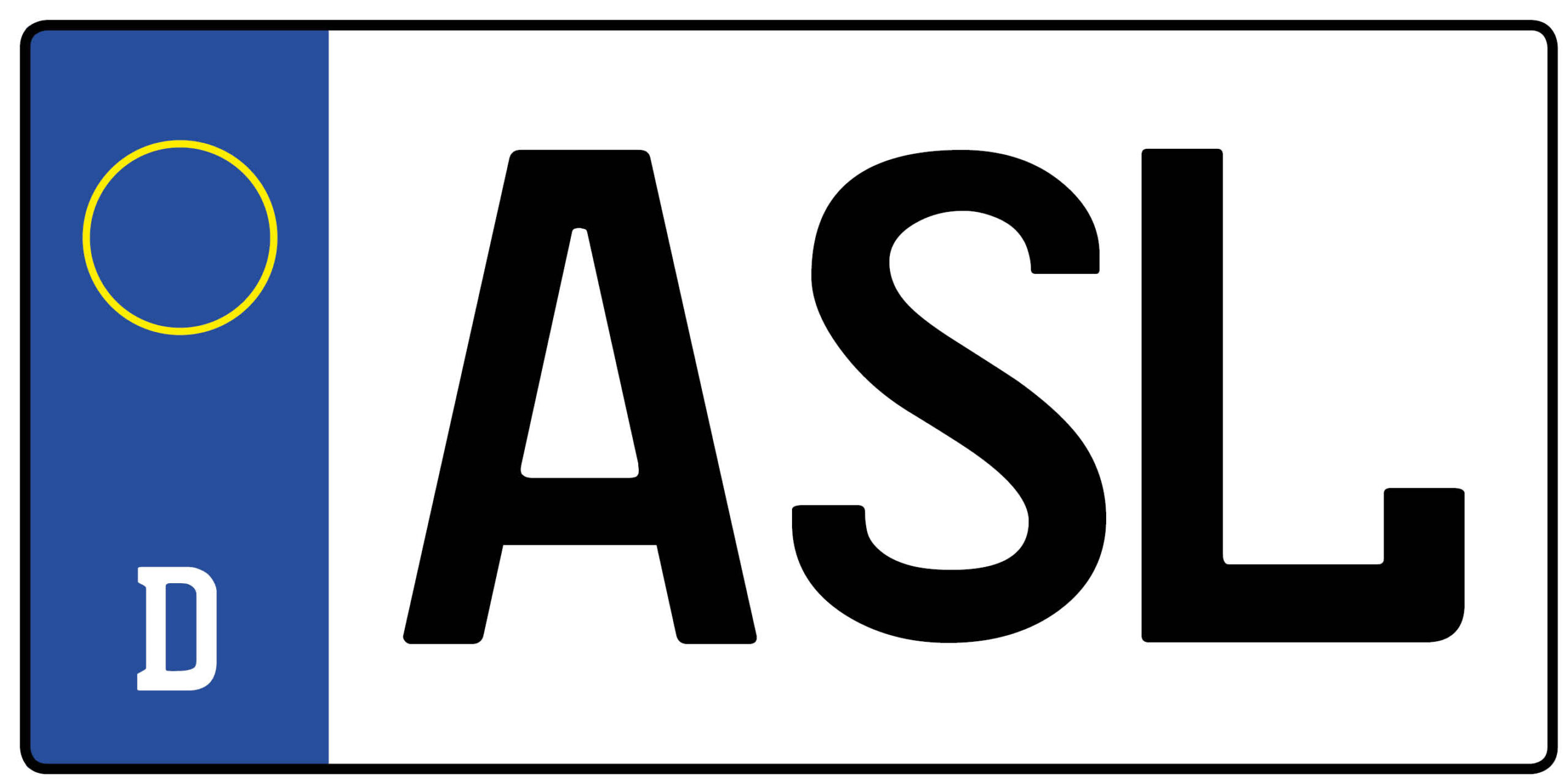 Kennzeichen ASL