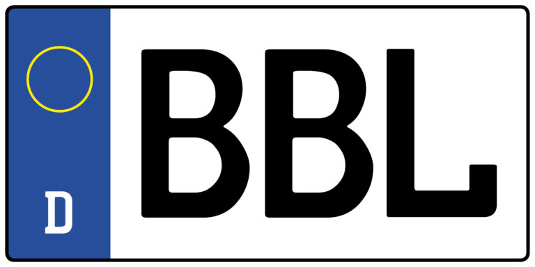 Kennzeichen BBL