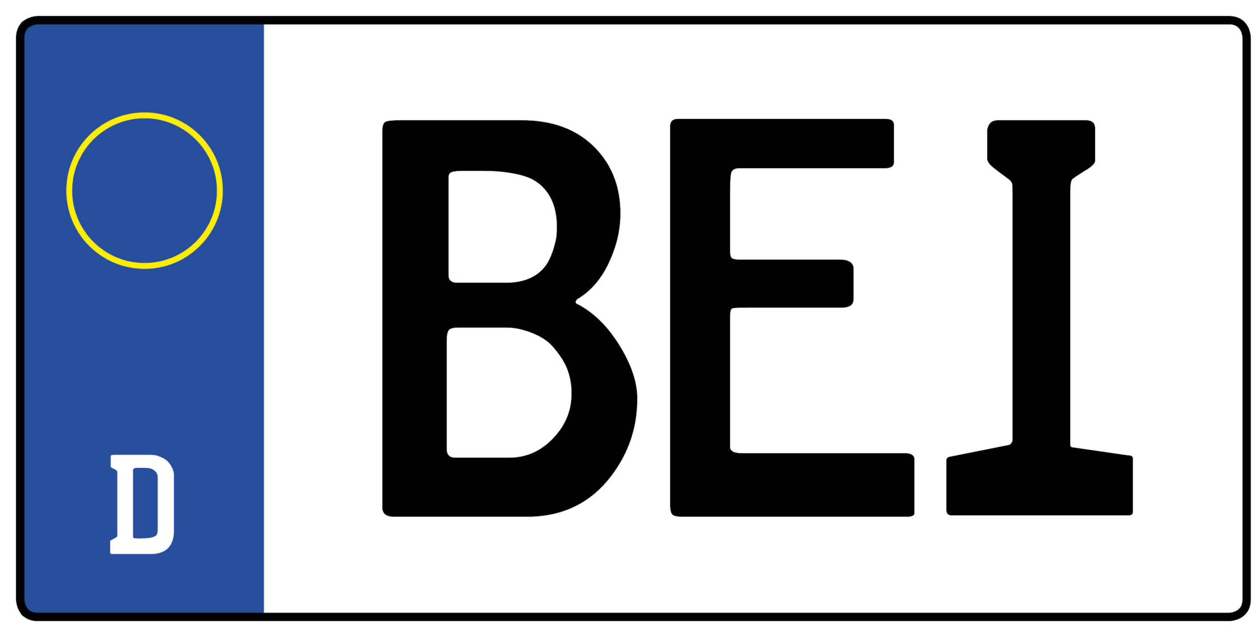 Kennzeichen BEI