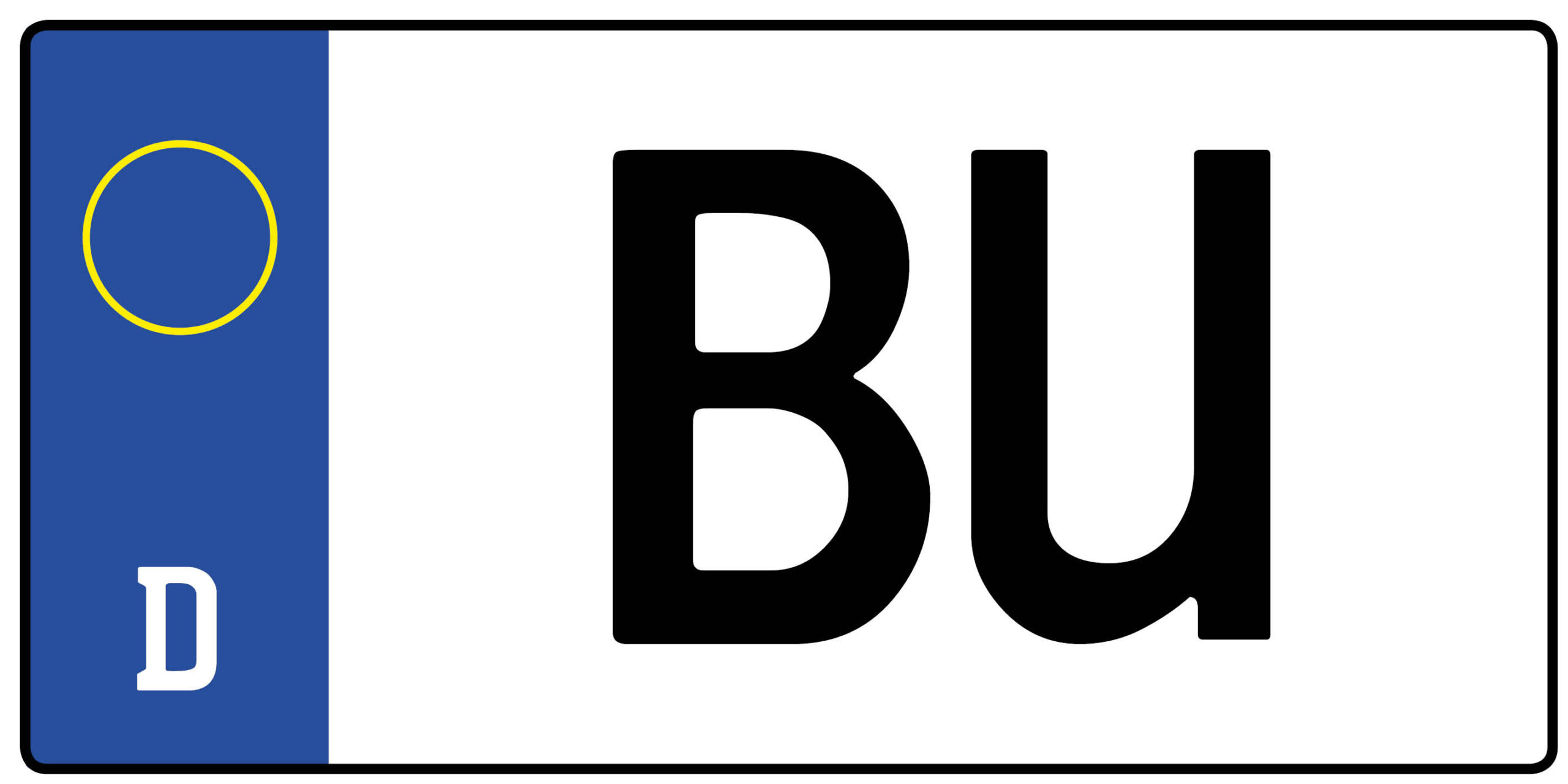 Kennzeichen BU