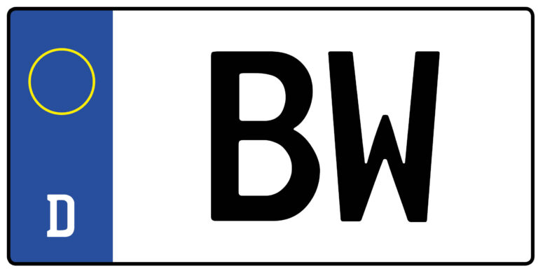 Kennzeichen BW
