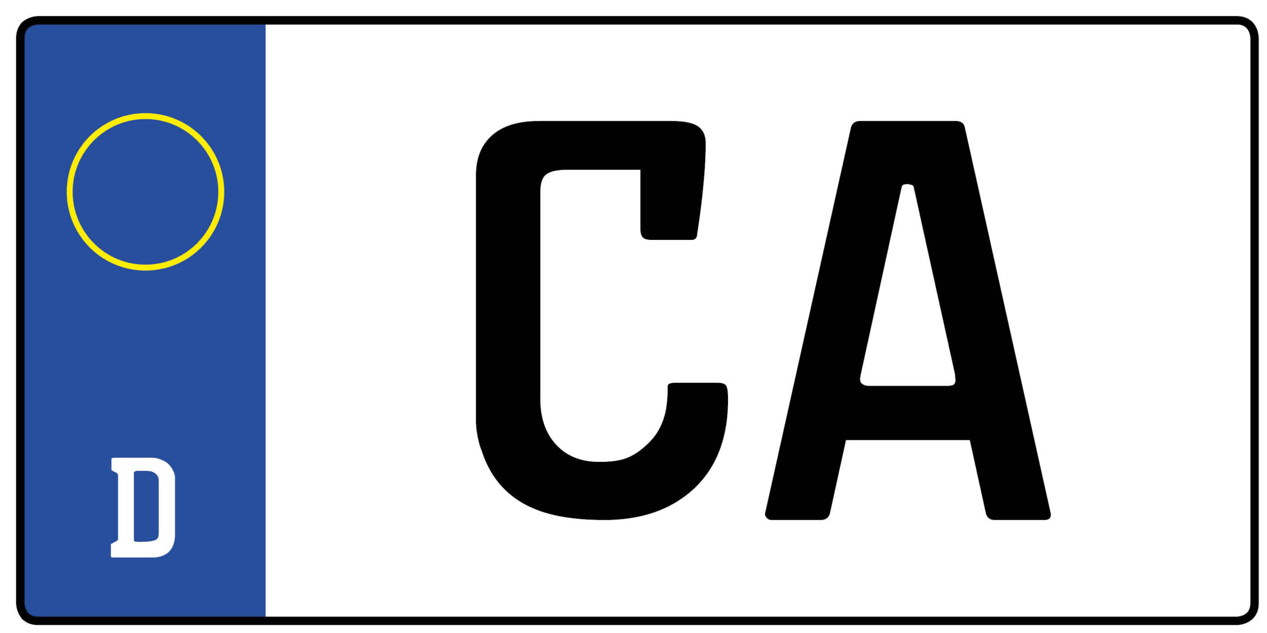 Kennzeichen CA