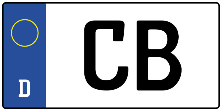 Kennzeichen CB