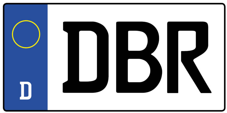Kennzeichen DBR