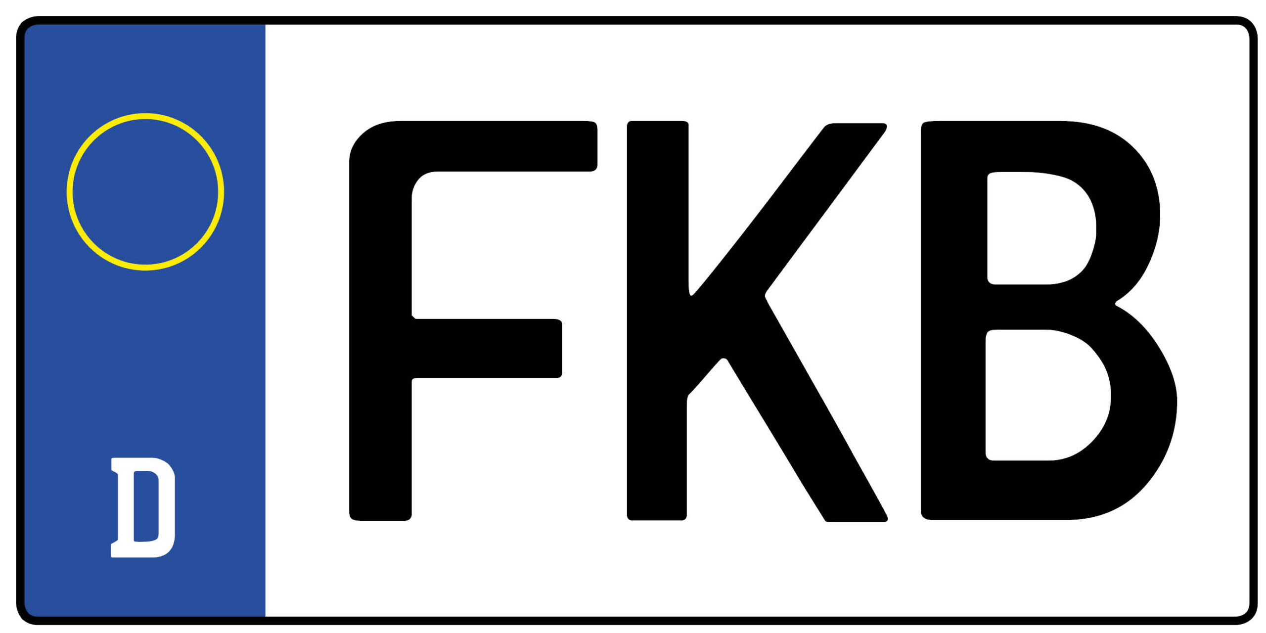 Kennzeichen FKB