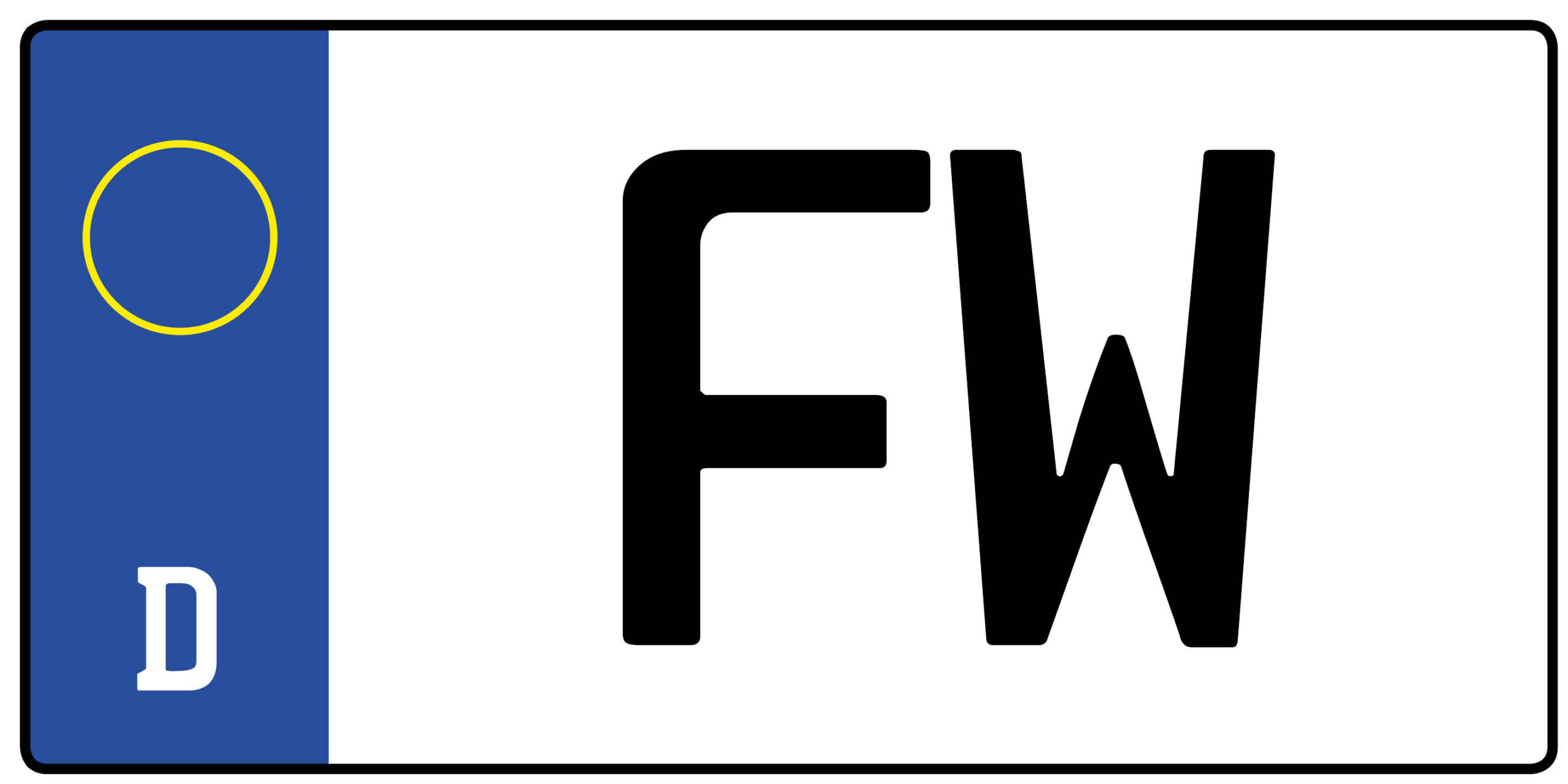 Kennzeichen FW