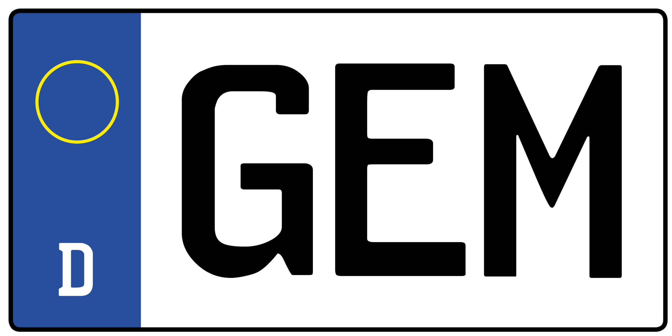 Kennzeichen GEM