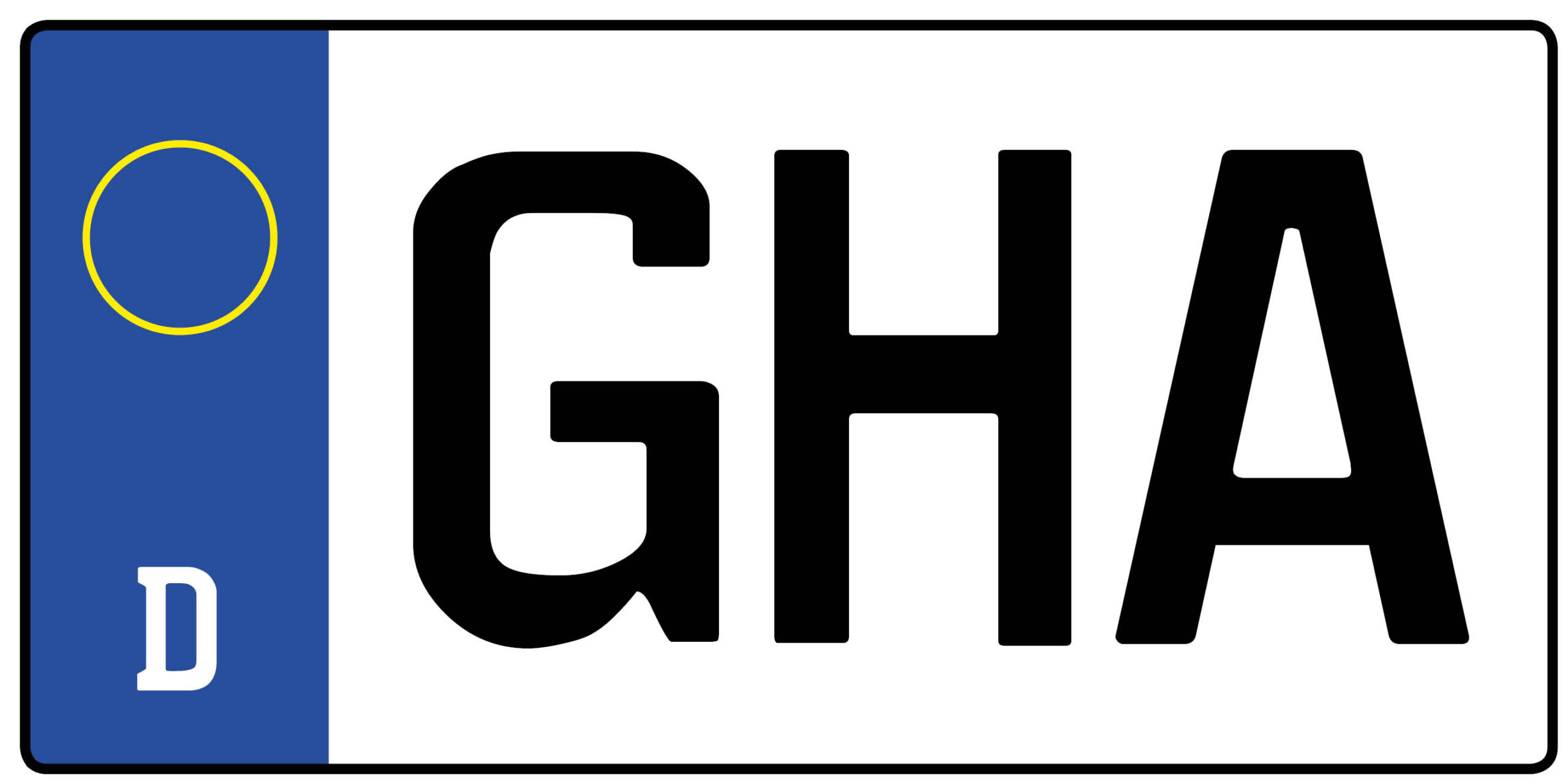 Kennzeichen GHA