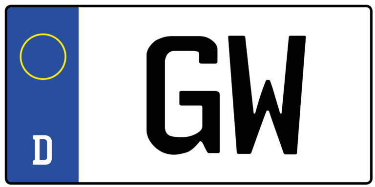 Kennzeichen GW