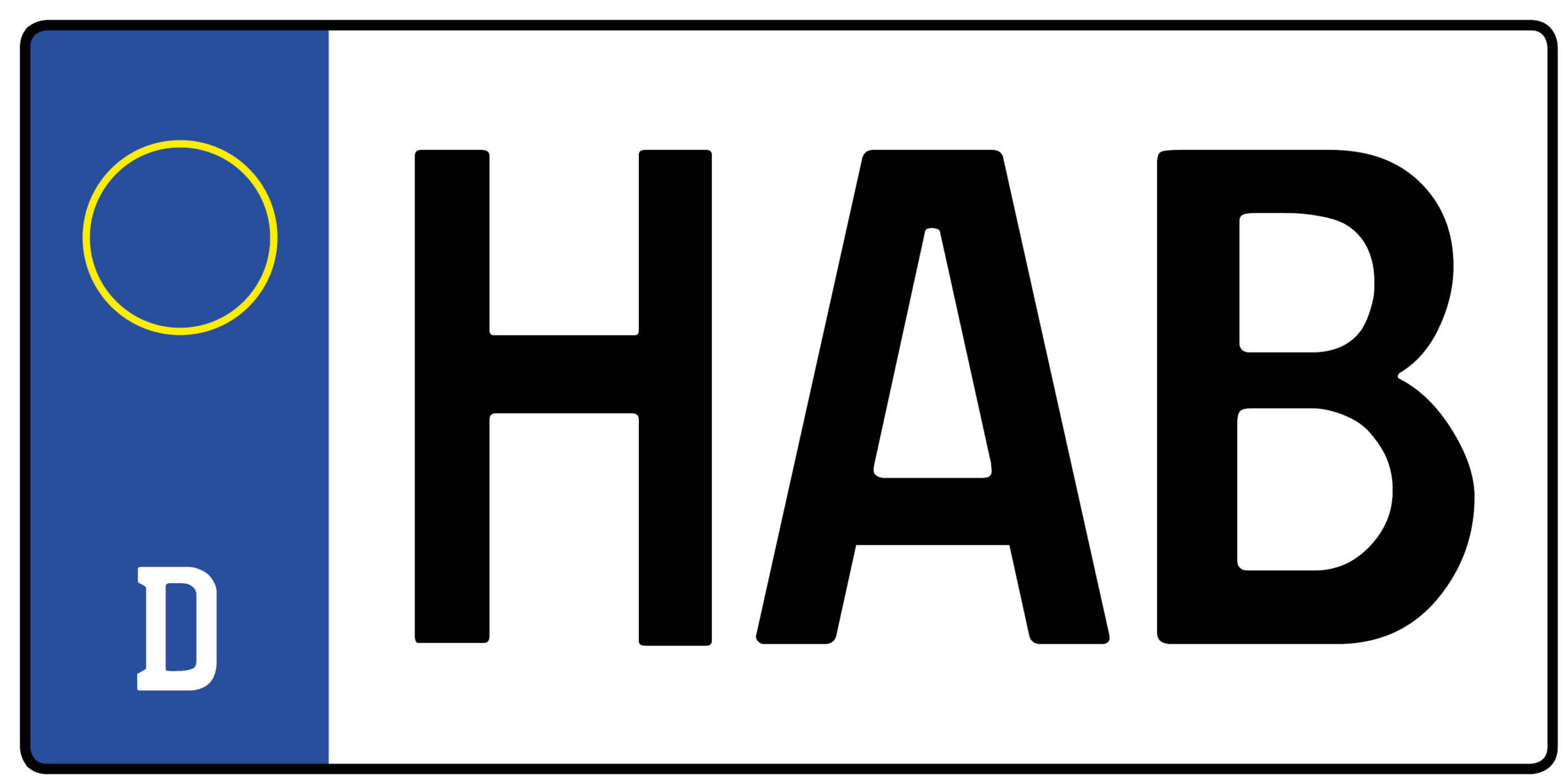 Kennzeichen HAB