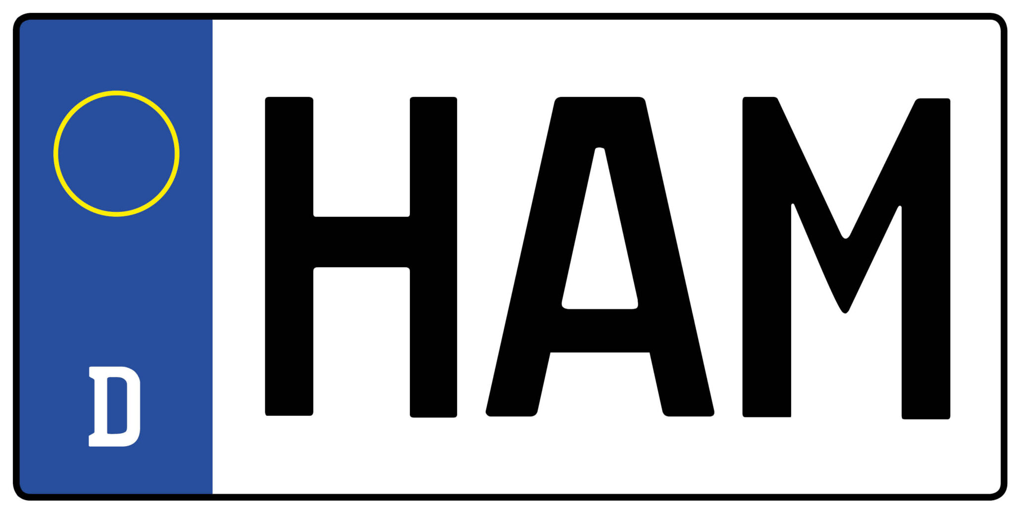 Kfz Kennzeichen Ham