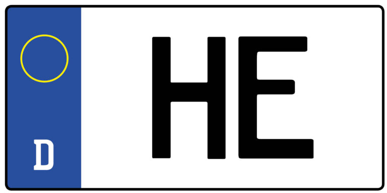 Kennzeichen HE