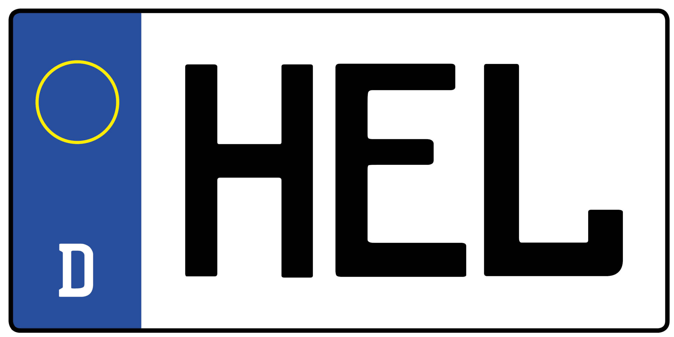 Kennzeichen HEL