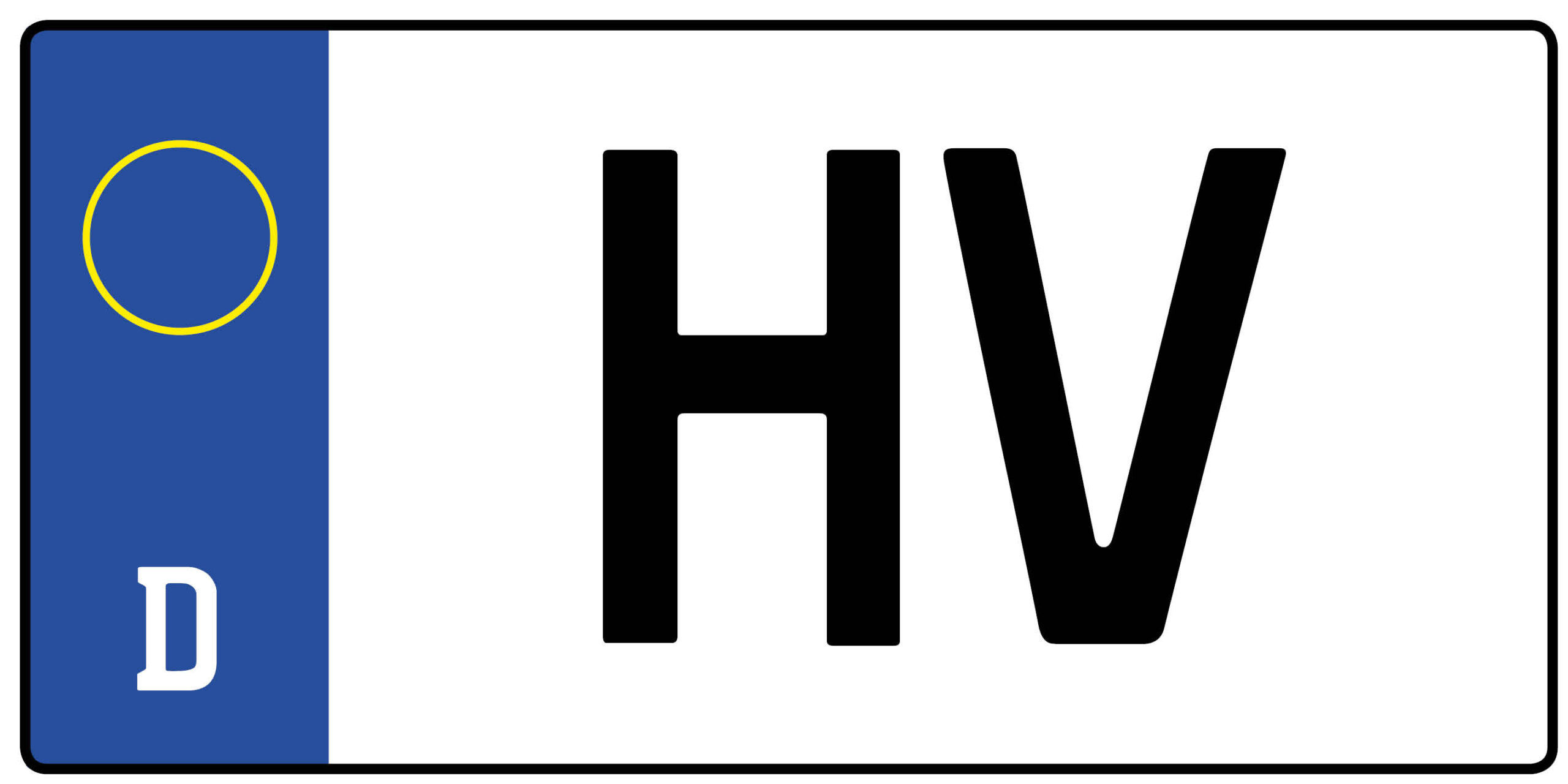 Kennzeichen HV