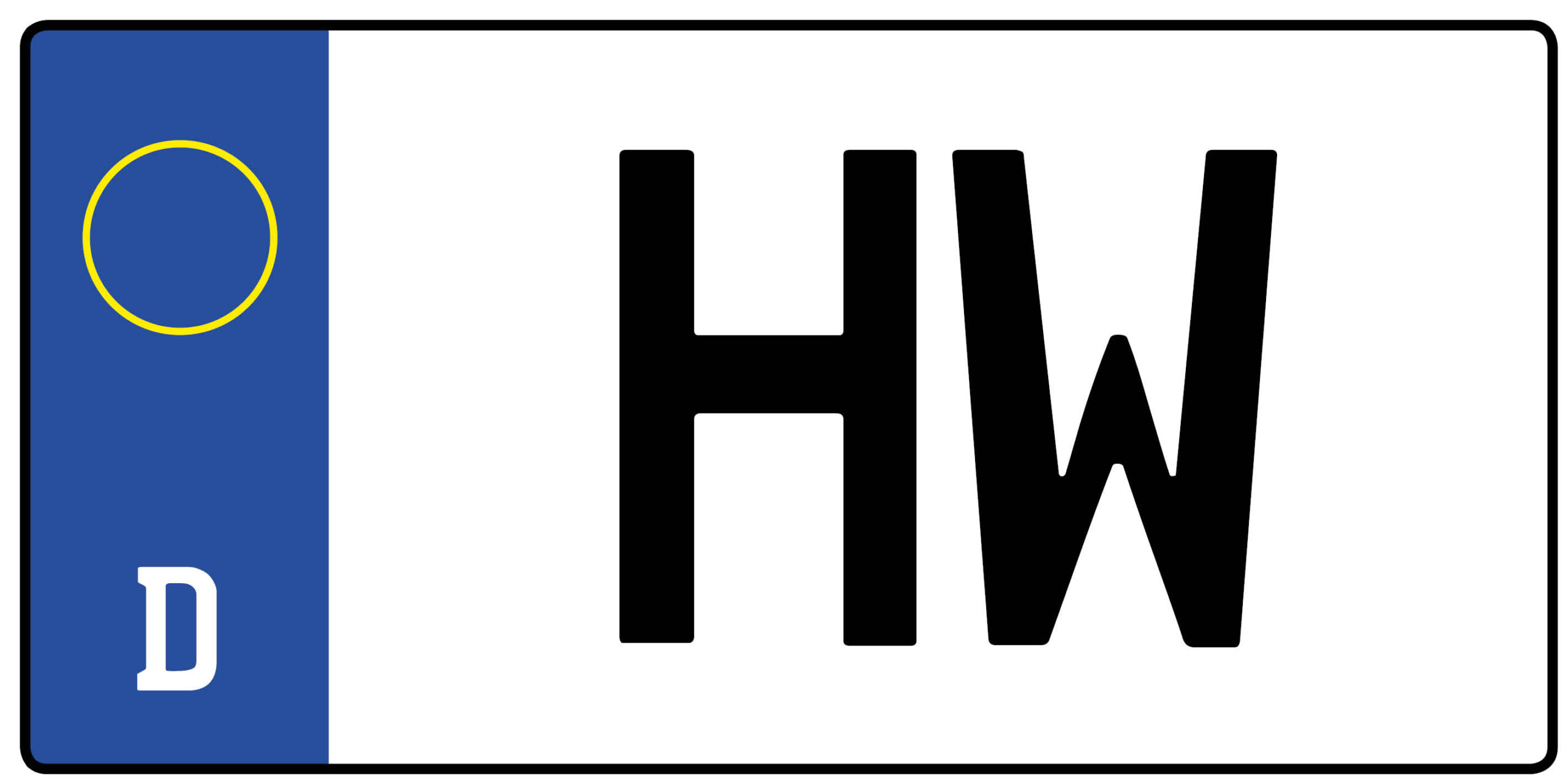 Kennzeichen HW