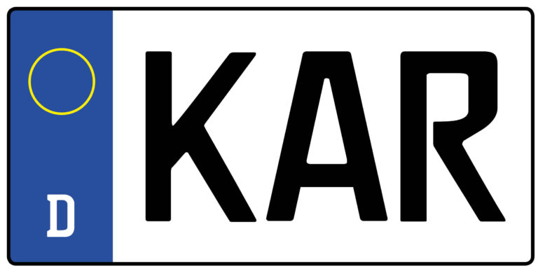 Kennzeichen KAR