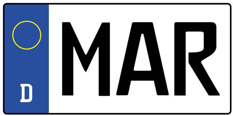 Kennzeichen MAR