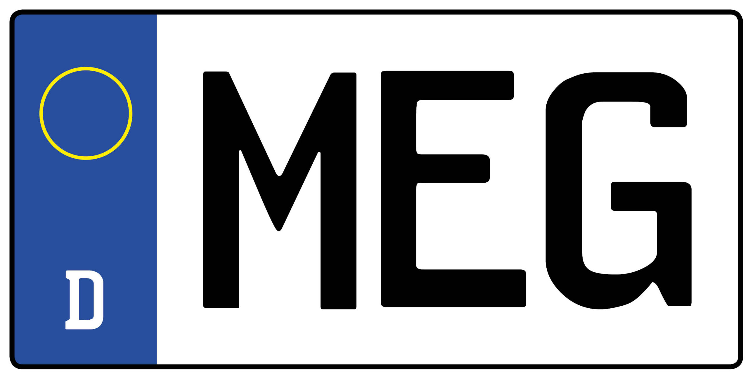 Kennzeichen MEG