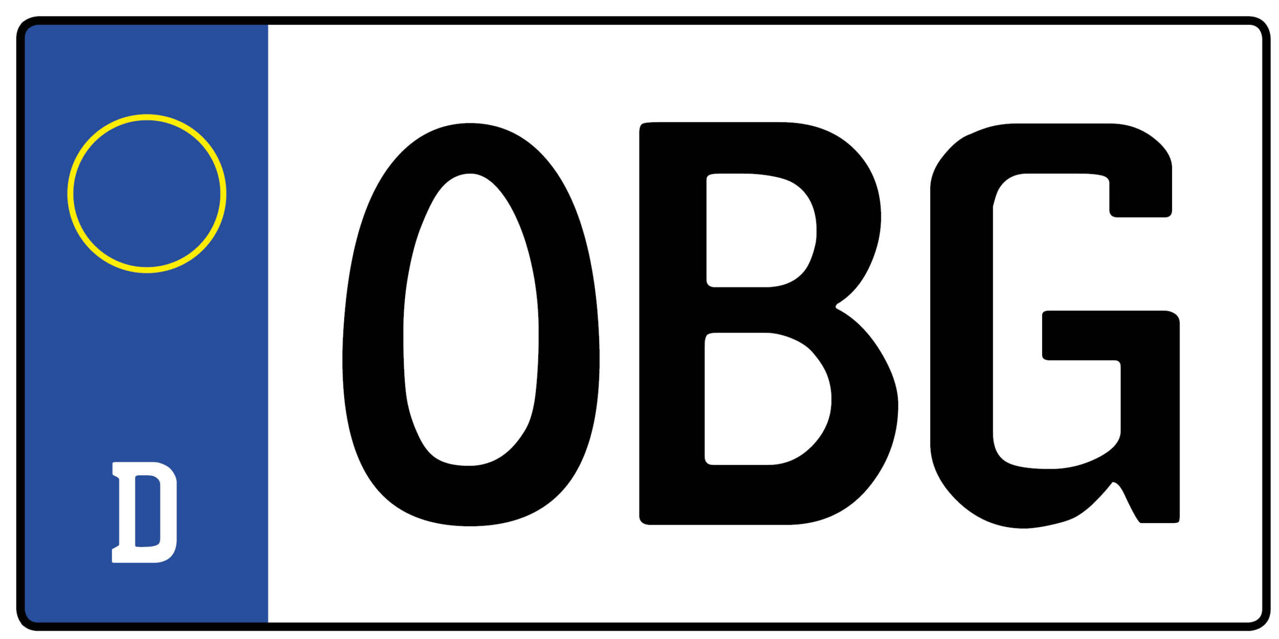 Kennzeichen OBG