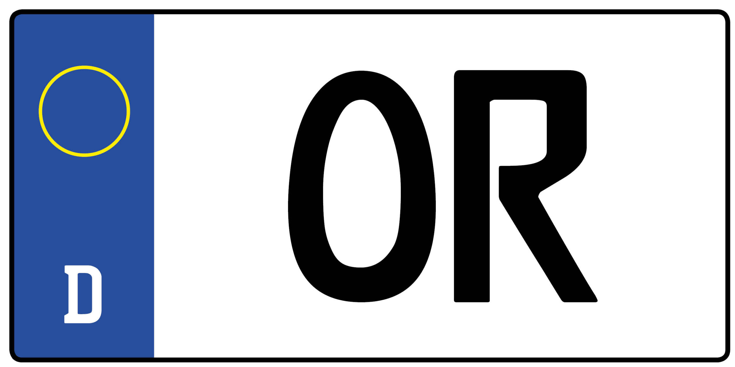 Kennzeichen OR