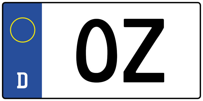Kennzeichen OZ