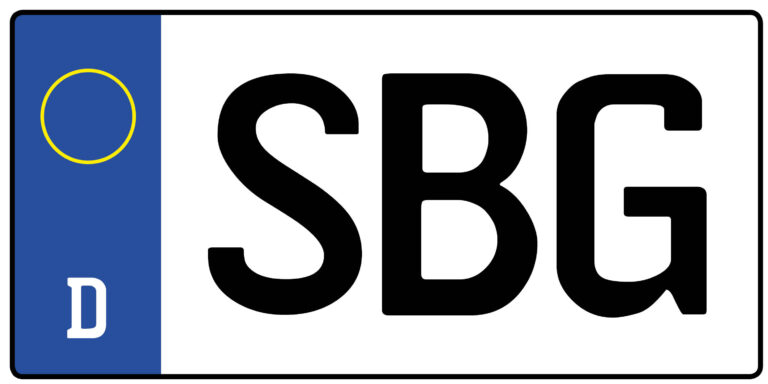 Kennzeichen SBG
