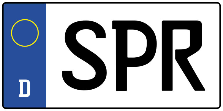 Wofür steht das Auto-Kennzeichen SPR?
