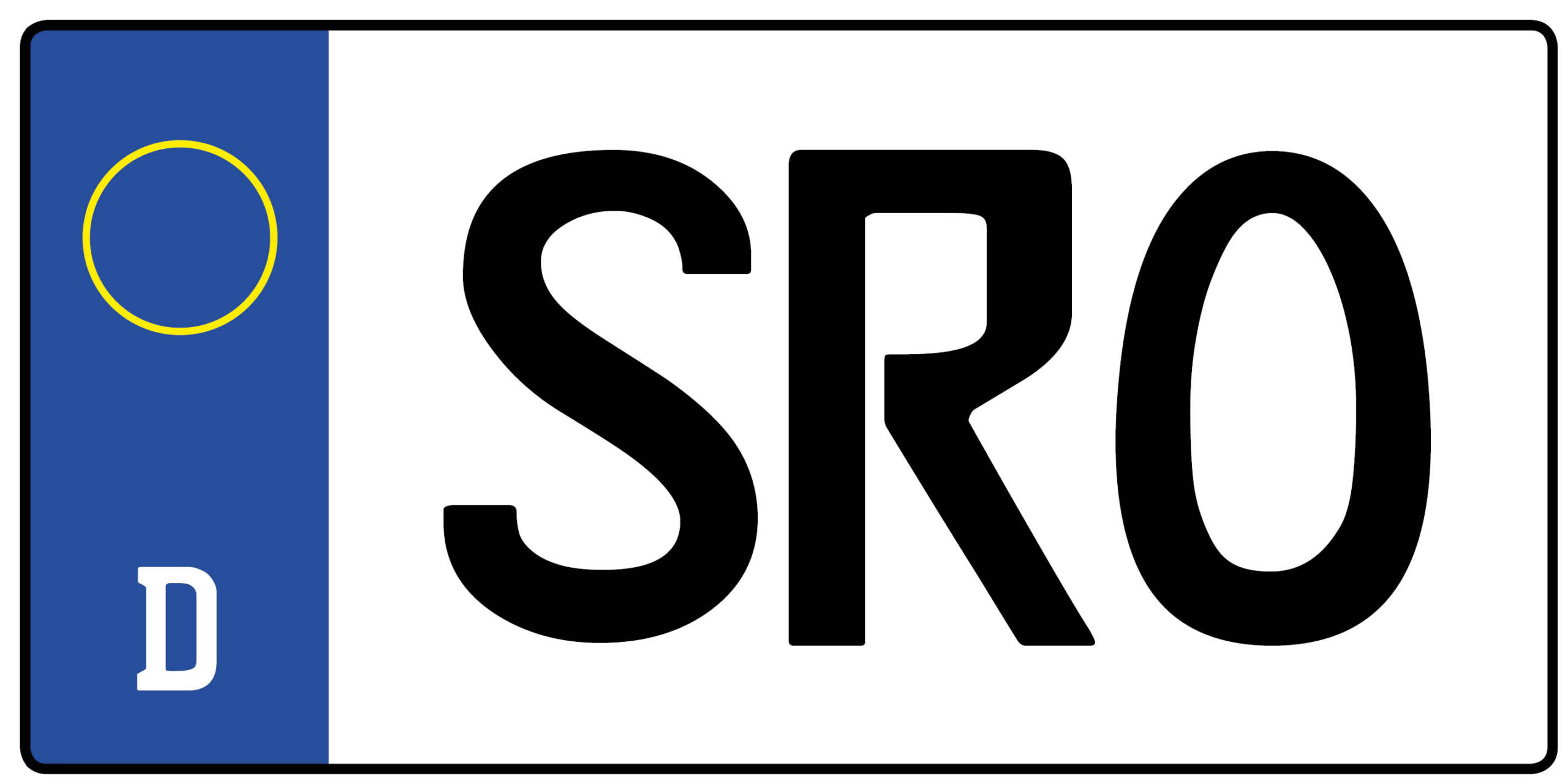 Kennzeichen SRO