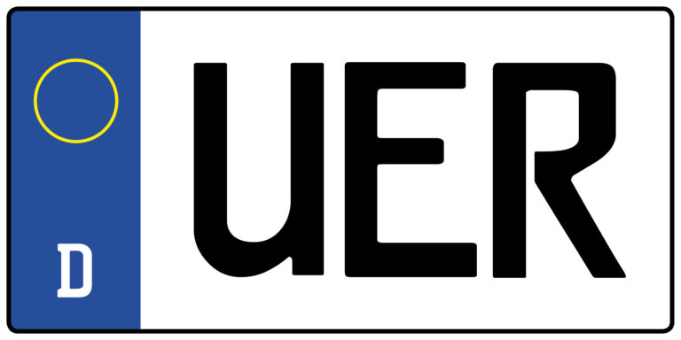 Wofür steht das Auto-Kennzeichen UER?
