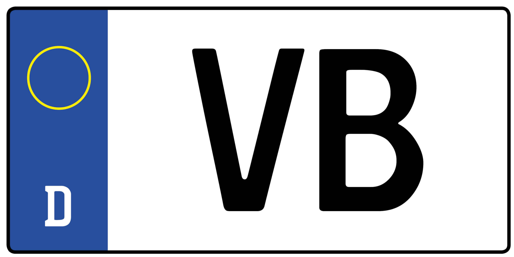 Fabelhafte Kfz Kennzeichen Vb Bildnull