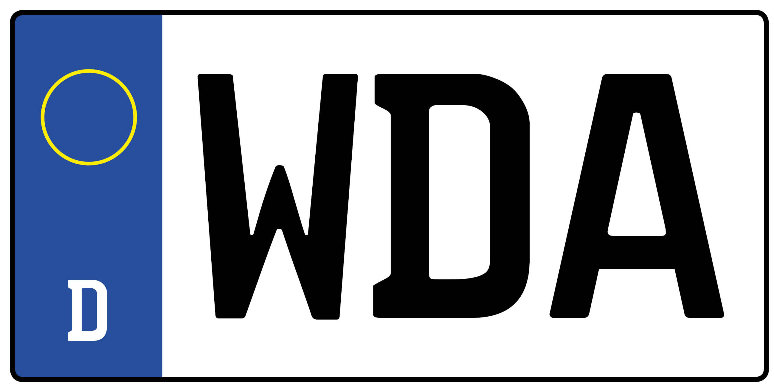 Kennzeichen WDA