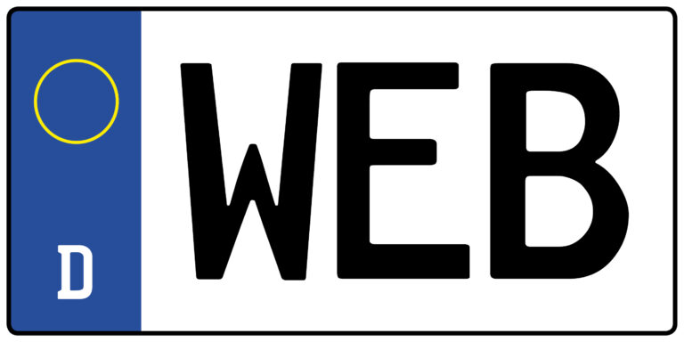 Kennzeichen WEB