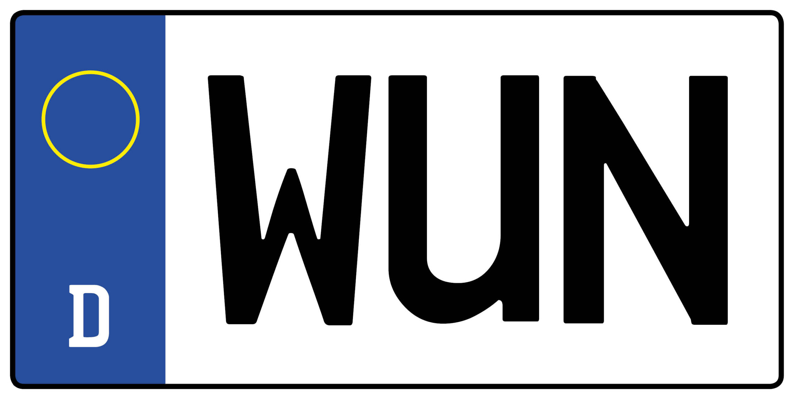 Kennzeichen WUN